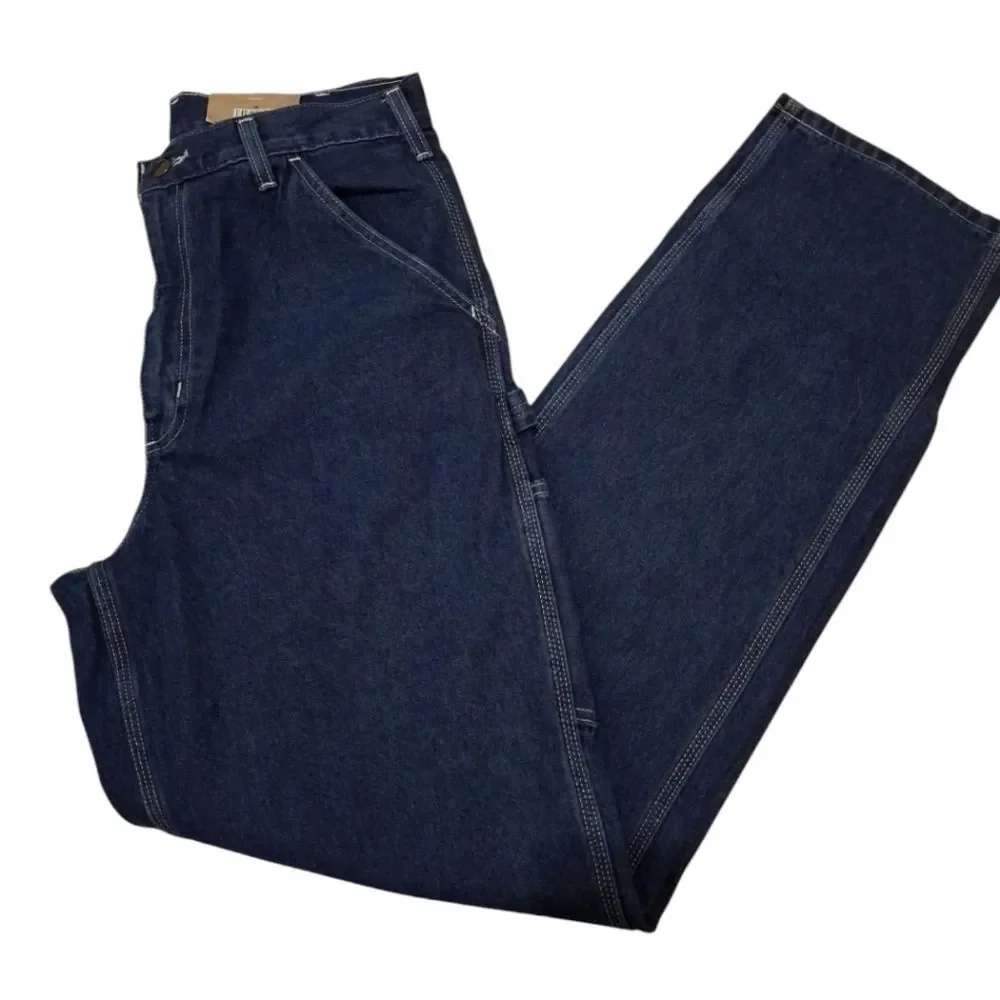 Carhartt Mens Carpenters Denim Jeans Loose Fit 33x36 NEW